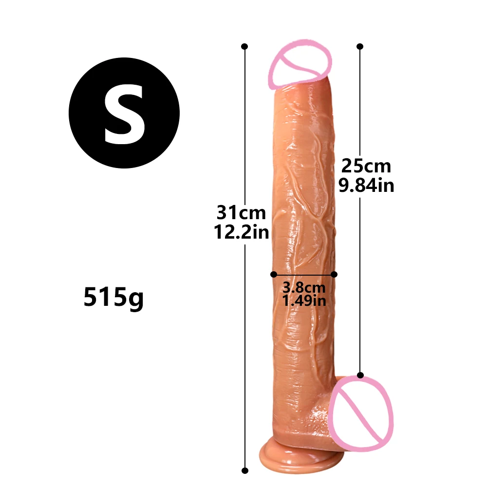 16.9in Realistic Super Long Soft Dildo with Suction Cup for Men Women Anal Sex T