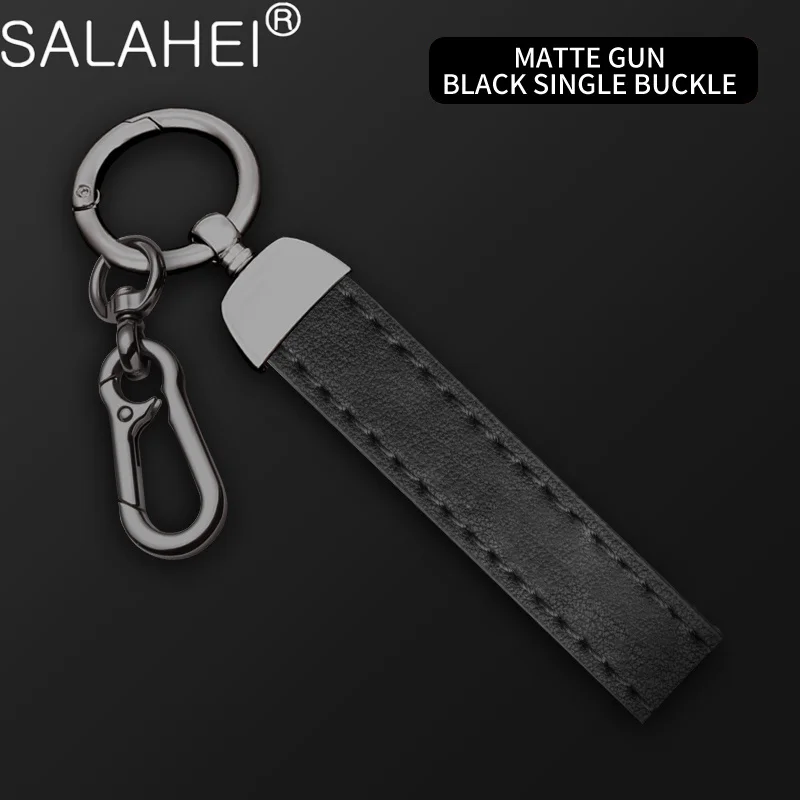 Vrasly Genuine Leather Car Keychain Holder With Keyrings & Anti-Loss Clip - View #6