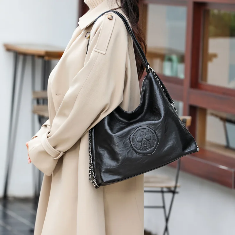 Disney Mickey Purses and Handbags Luxury Tote Bags for Women Large Capacity Kawaii Crossbody Shoulder Bag Anime Case Cute Wallet