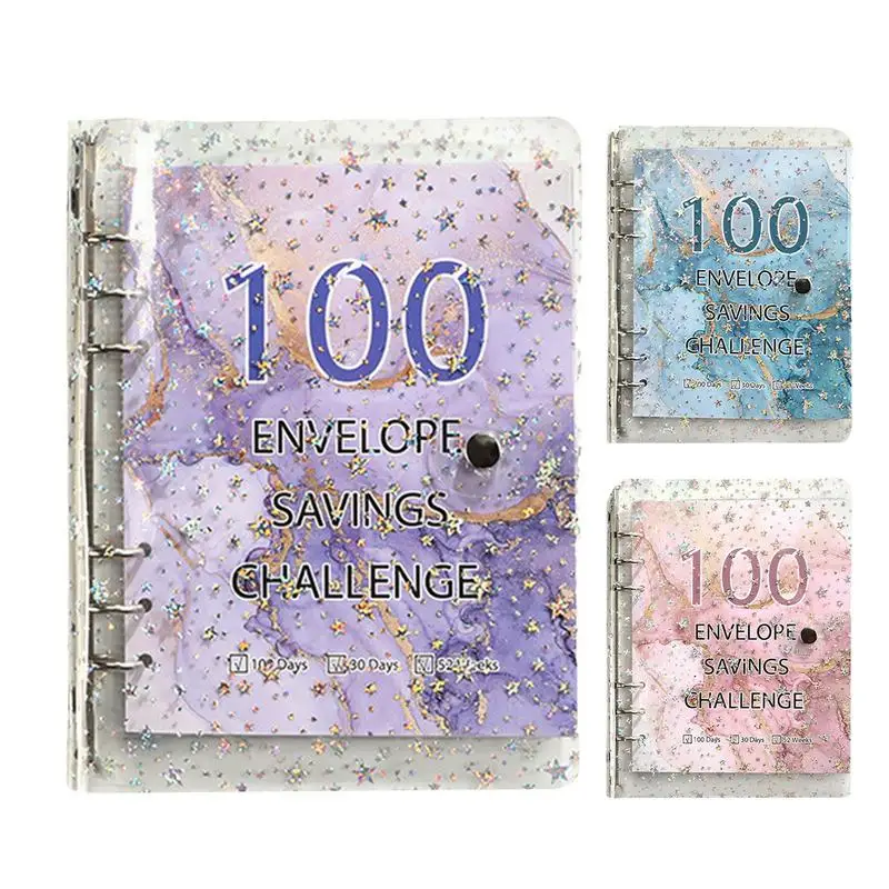 

100 Envelopes Money Saving Challenge A5 Budget Planner Book Money Saving Binder For Planning And Saving 5050