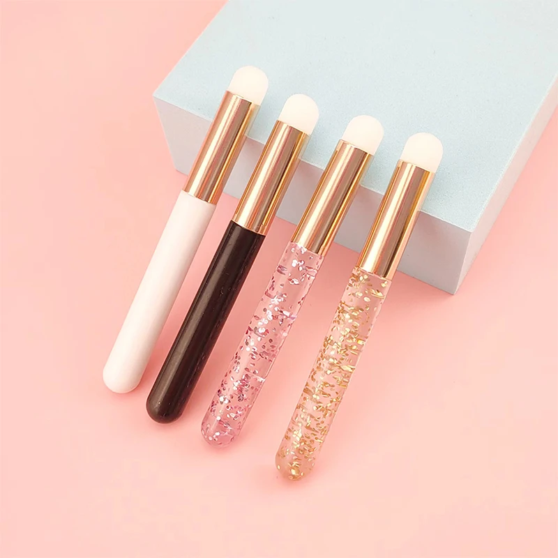 Makeup Brush 3pcs Silicone Lip Balms Lip Mask Brush With Sucker Dust Cover Lipstick Cosmetic Makeup Brushes Lipstick Brush With Storage Box