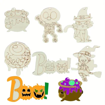 Wood Halloween Ornament Kit 1