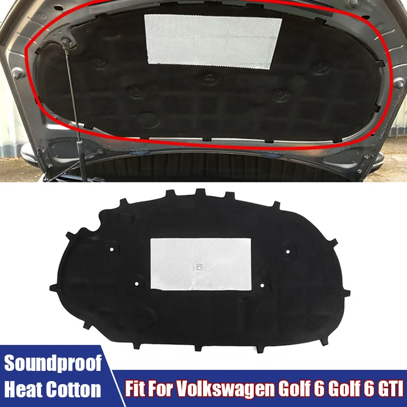 Auto Schallschutz Baumwolle Front Hood Motor Sound Isolierung Pad  Thermische Wärme Fit Für Volkswagen Golf 6 Golf 6 GTI Auto zubehör