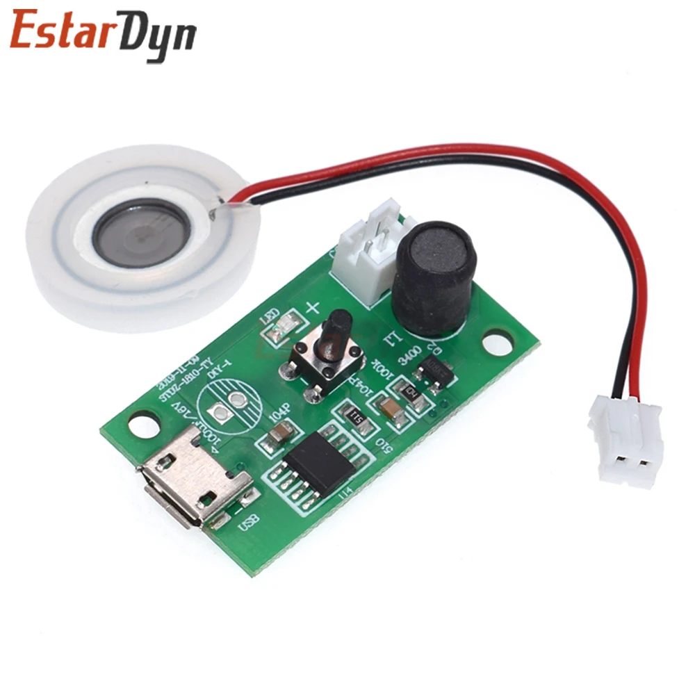 5V 초음파 미스트 메이커 DIY 키트 Type-C 108kHz 가습기용 분무기 모듈 식물 테라리움 DIY
