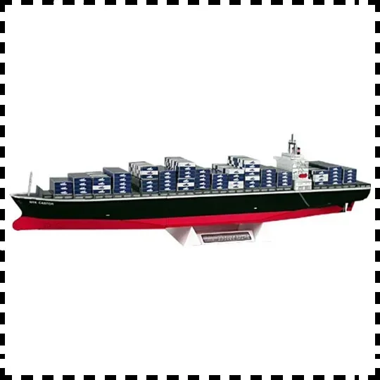 1:800 Japan NYK Line Castor Container Ship Vessel DIY Handcraft Paper Model Kit Handmade Toy Puzzles