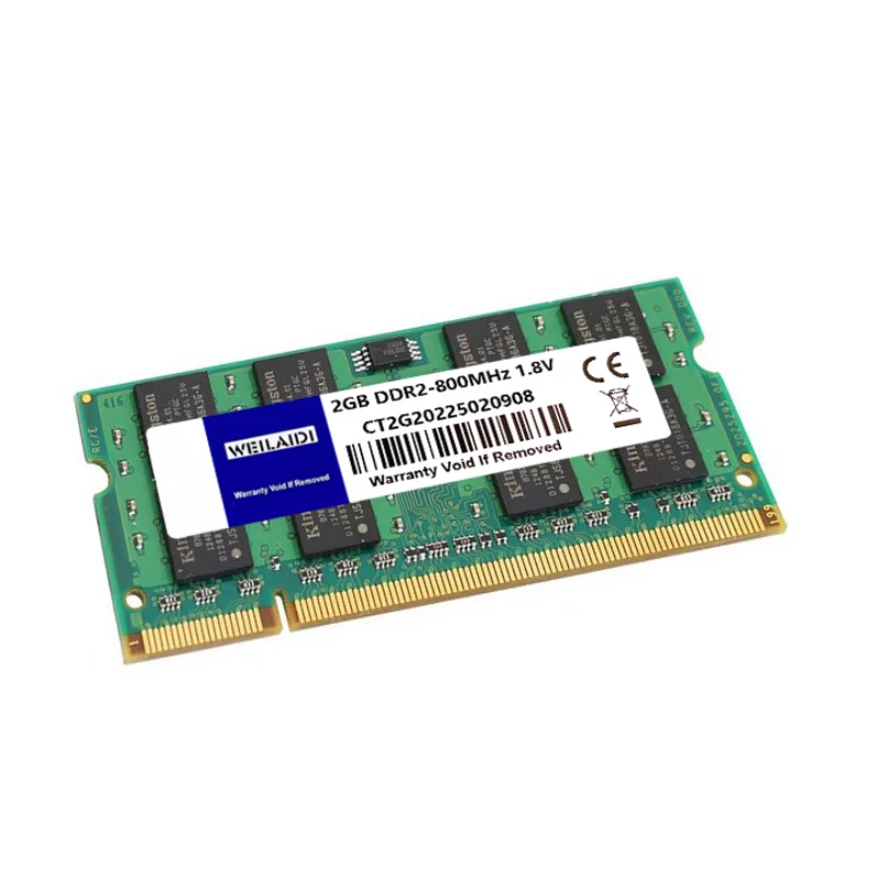 DDR2 2GB 667MHZ 800MHZ PC2-6400S Memoria Ram 200pin 1.8V SODIMM RAM 노트북 컴퓨터 메모리 Ram은 듀얼 채널을 지원합니다