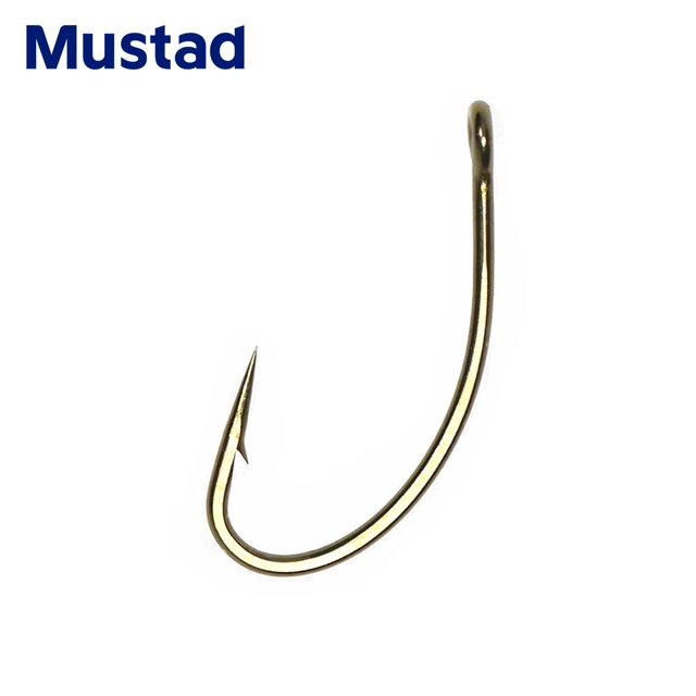 Mustad 30PCS Bronze Finish Forged 1X Short Shank Caddis Curved