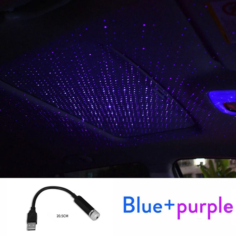 

Romantic LED Starry Sky Night Light 5V USB Powered Galaxy Star Projector Lamp for Car Roof Room Ceiling Decor Plug and Play