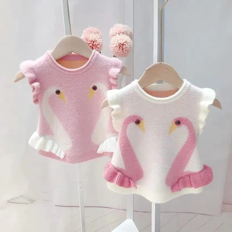 Ragazza Bambino Pullover Gilet Ragazze Gilet Maglione Gilet Di Lana Per Bambini Bambino Maglione Infantile Usura Esterna Gilet Bambini Cappotto 1-6Y
