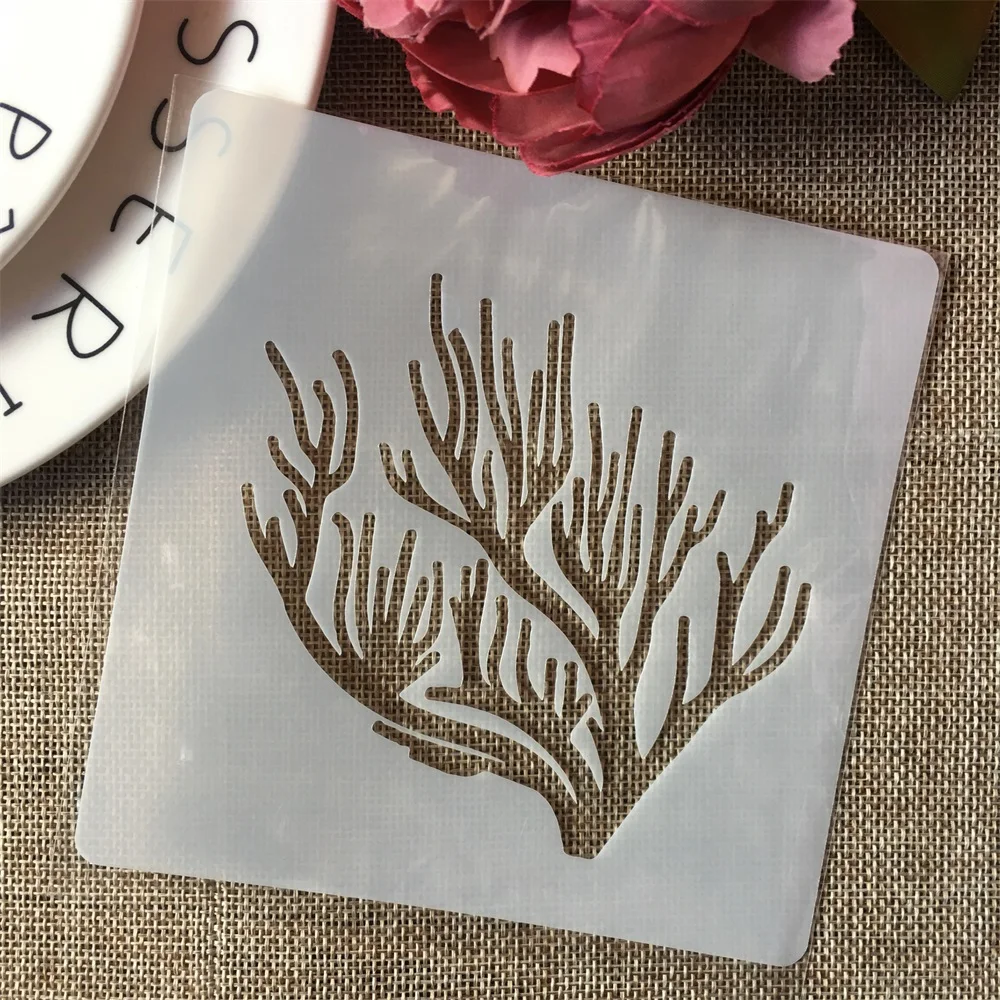 Sea Coral Stencil