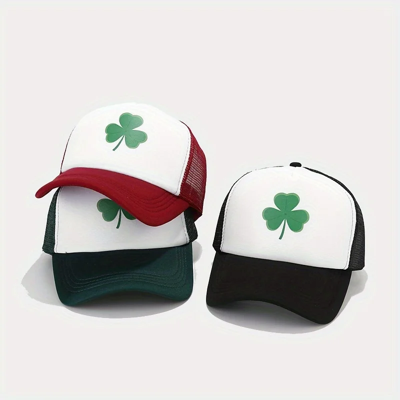 1pc Shamrock, Saint Patrick's Day Irish Day Adjustable Hat Cap