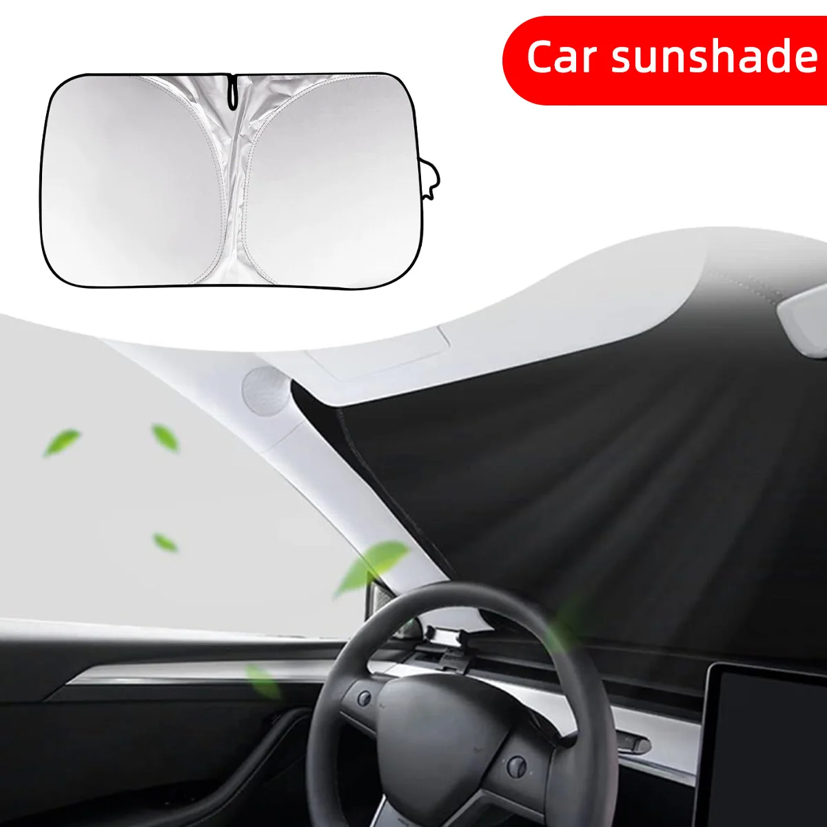 Premium Foldable Reflective Car Windshield Sun Shade - UV Protection & Heat Block Cover