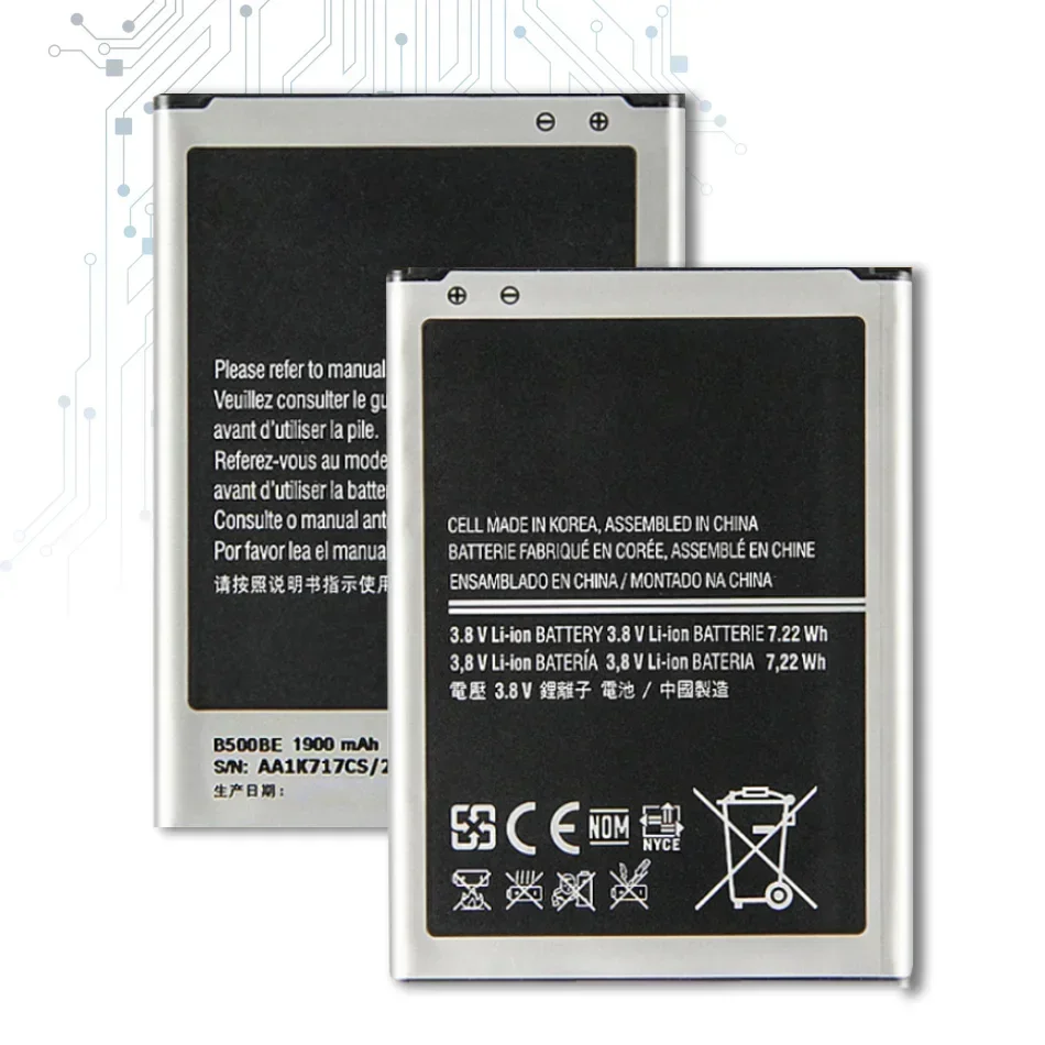 Batteria B500Be B500Ae Per Samsung Galaxy S4 Mini I9190 I9192 I9195 I9198 S4Mini Batteria 1900Mah