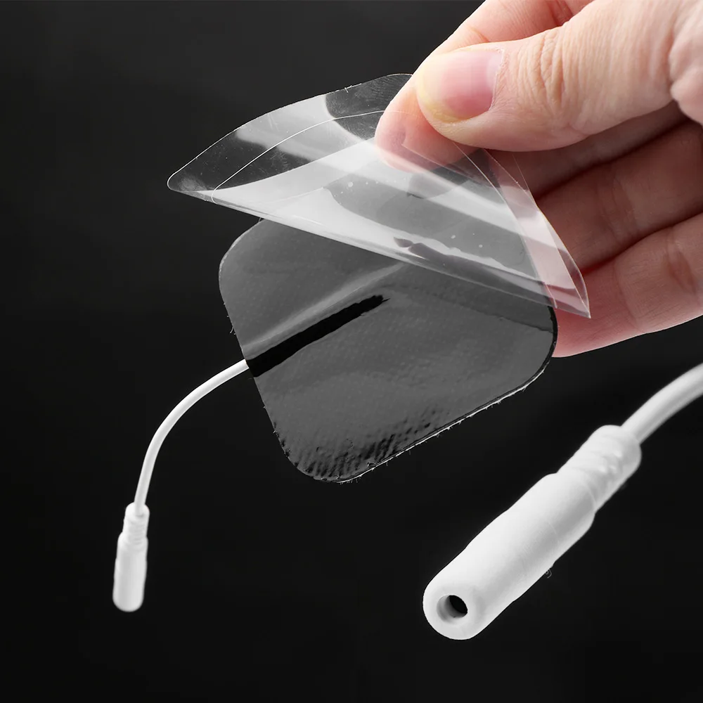 4*4cm Tens Electrodes Pads Physiotherapy Accessories Non-woven Fabric Self Adhesive Replacement Patch For EMS Electric Massager