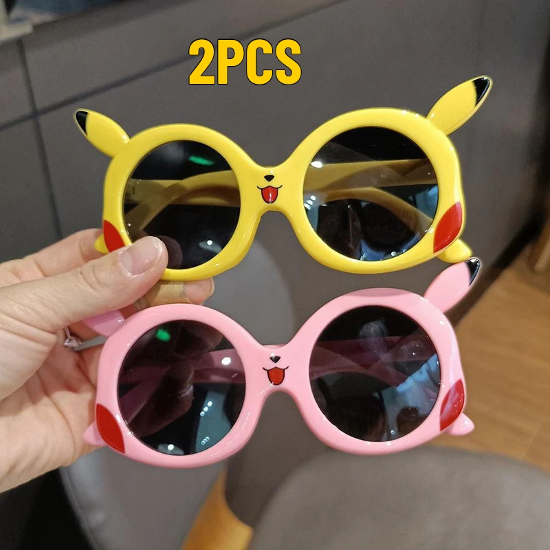Children Sunglasses UV400 Boys Outdoor Sun Protection Glasses Kid Classic Eyewear 2PCS