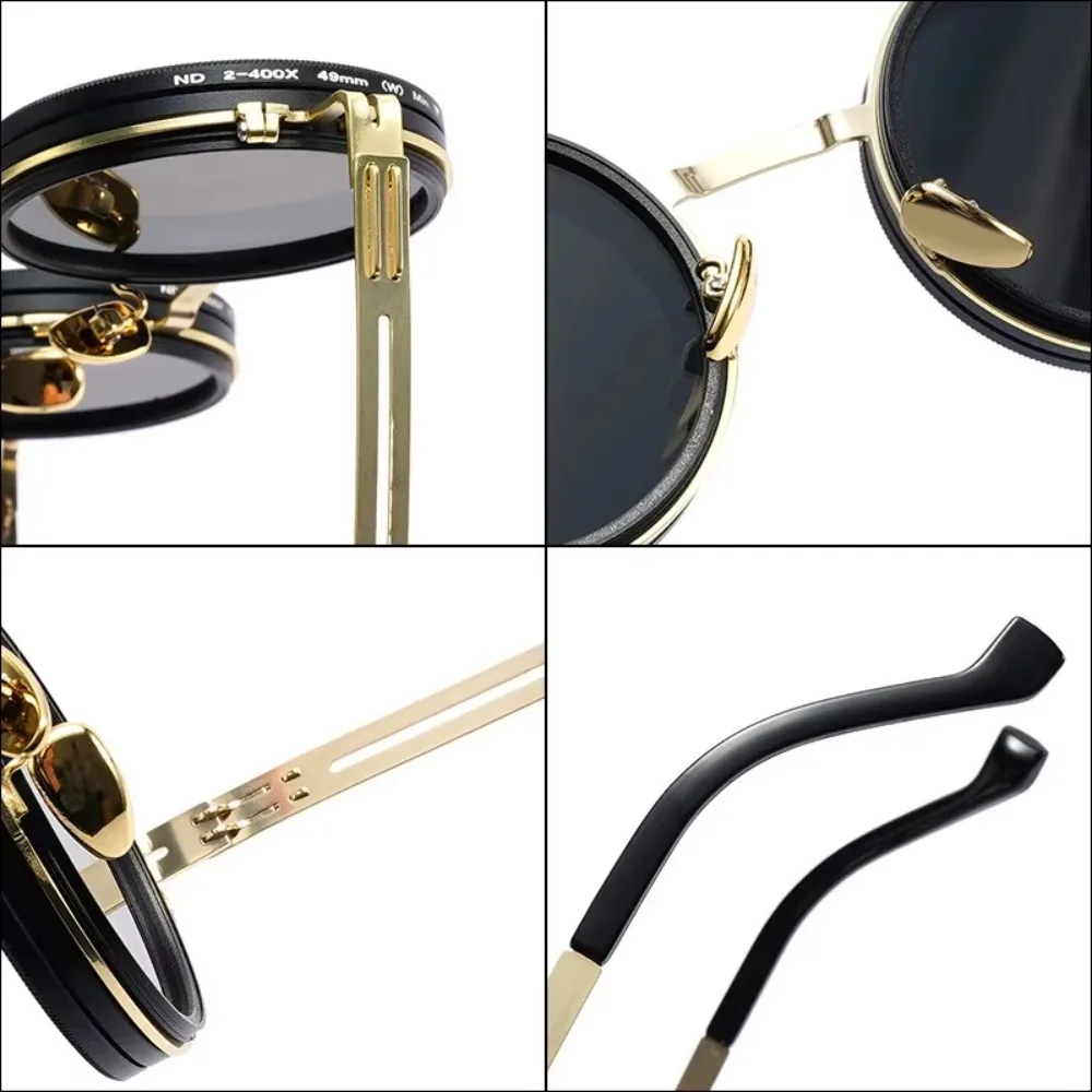 Fashion ND2-400 Adjustable Dimming Glasses ND Filter 9 Level Sunglasses With Glasse Case UV400 Eyewear Outdoor