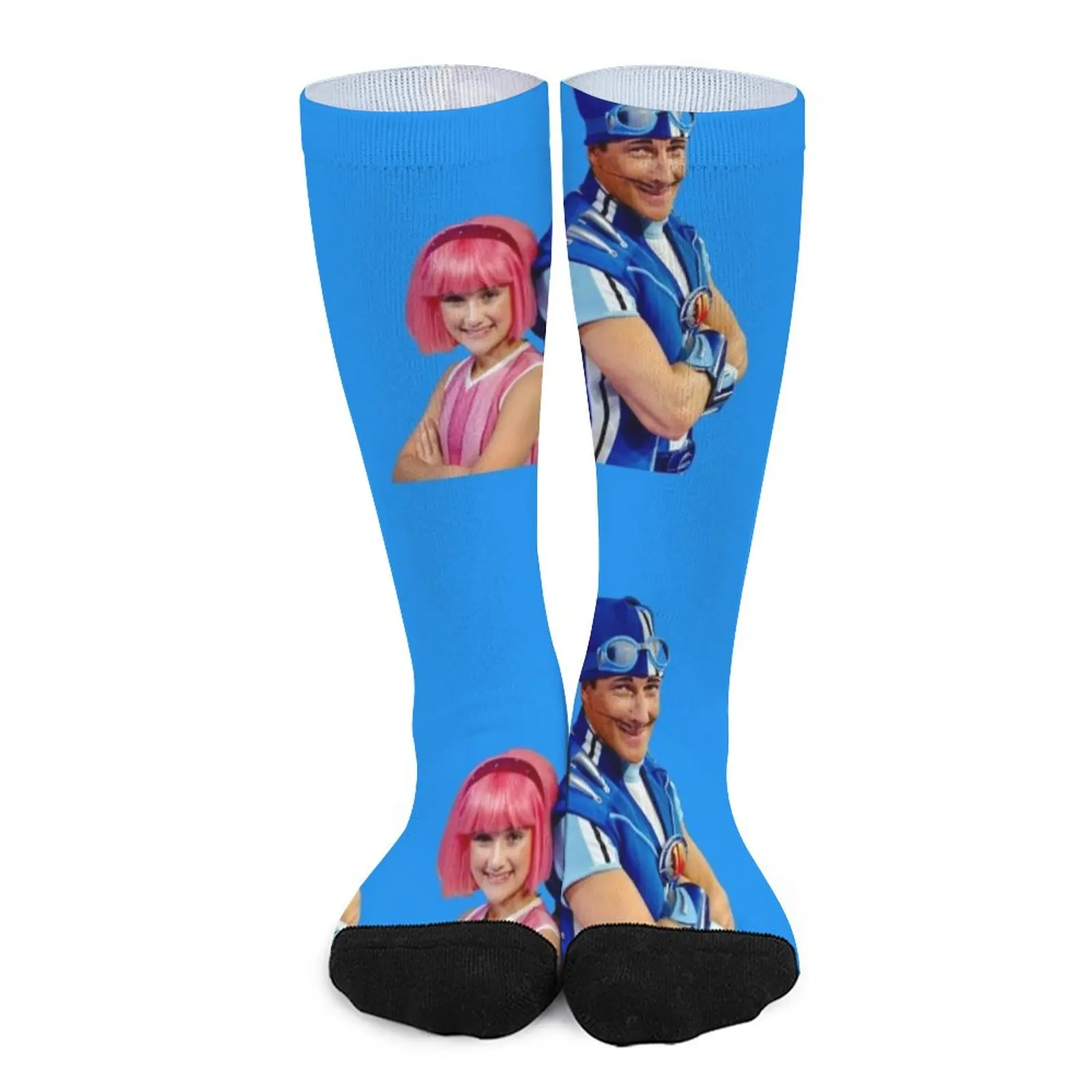 

LazyTown: Stephanie & Sportacus Duo Design Socks men socks Socks Women