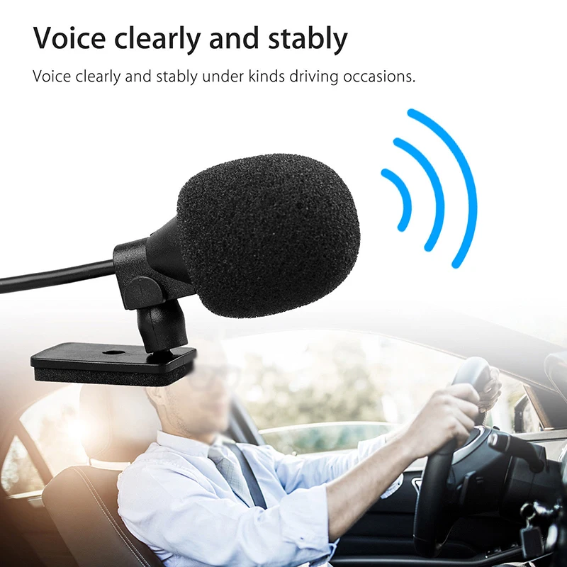 

Car Microphone For DVD & Navigator - Brand New, High Quality, 2.5mm Connector, 5m Cable, All-Direction Sensitivity -32DB