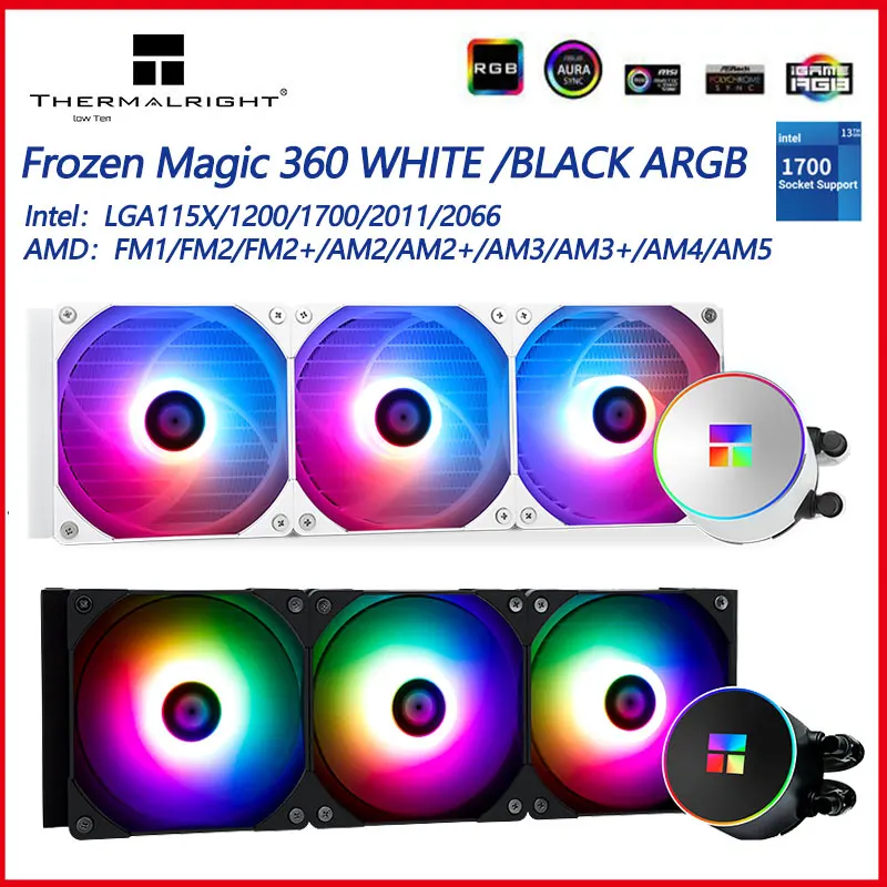 Thermalright-Frozen-Magic-360-SCENIC-White-ARGB-Water-Cooling-Radiator ...
