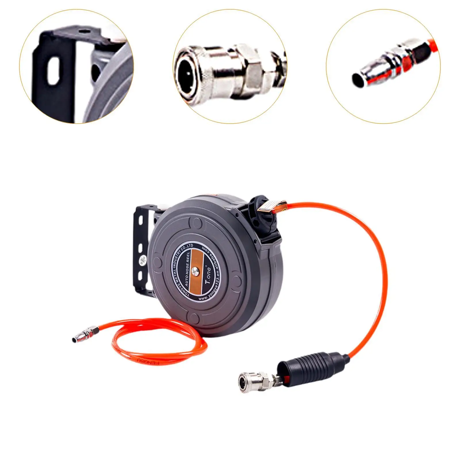 بكرة خرطوم هواء قابلة للسحب سهلة الاستخدام