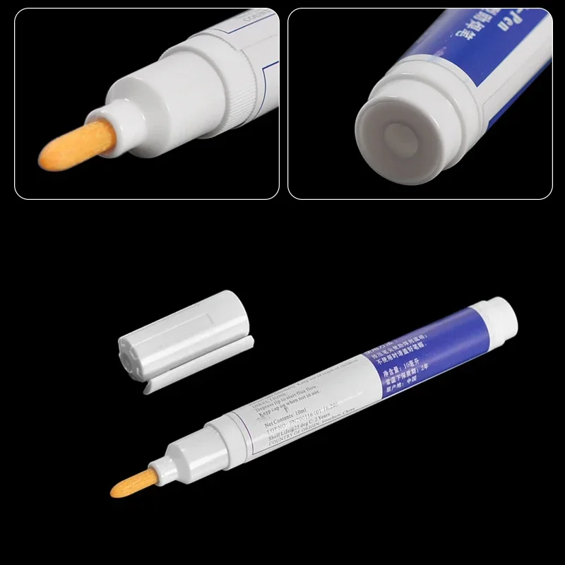 10ml Soldering Rosin Flux Pen Low-Solid No-clean DIY Solder Power Cleaning-free Welding Pen For Soldering Solar Panel Welding soldering flux pen