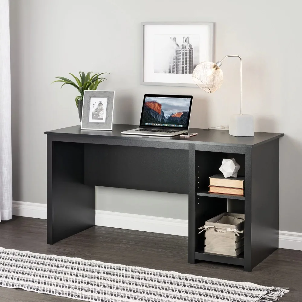 

Home office computer desk with CPU side compartment, free shipping