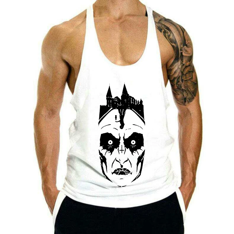 

Мужская майка The Nun с эффектом потертости, мужские нарукавники