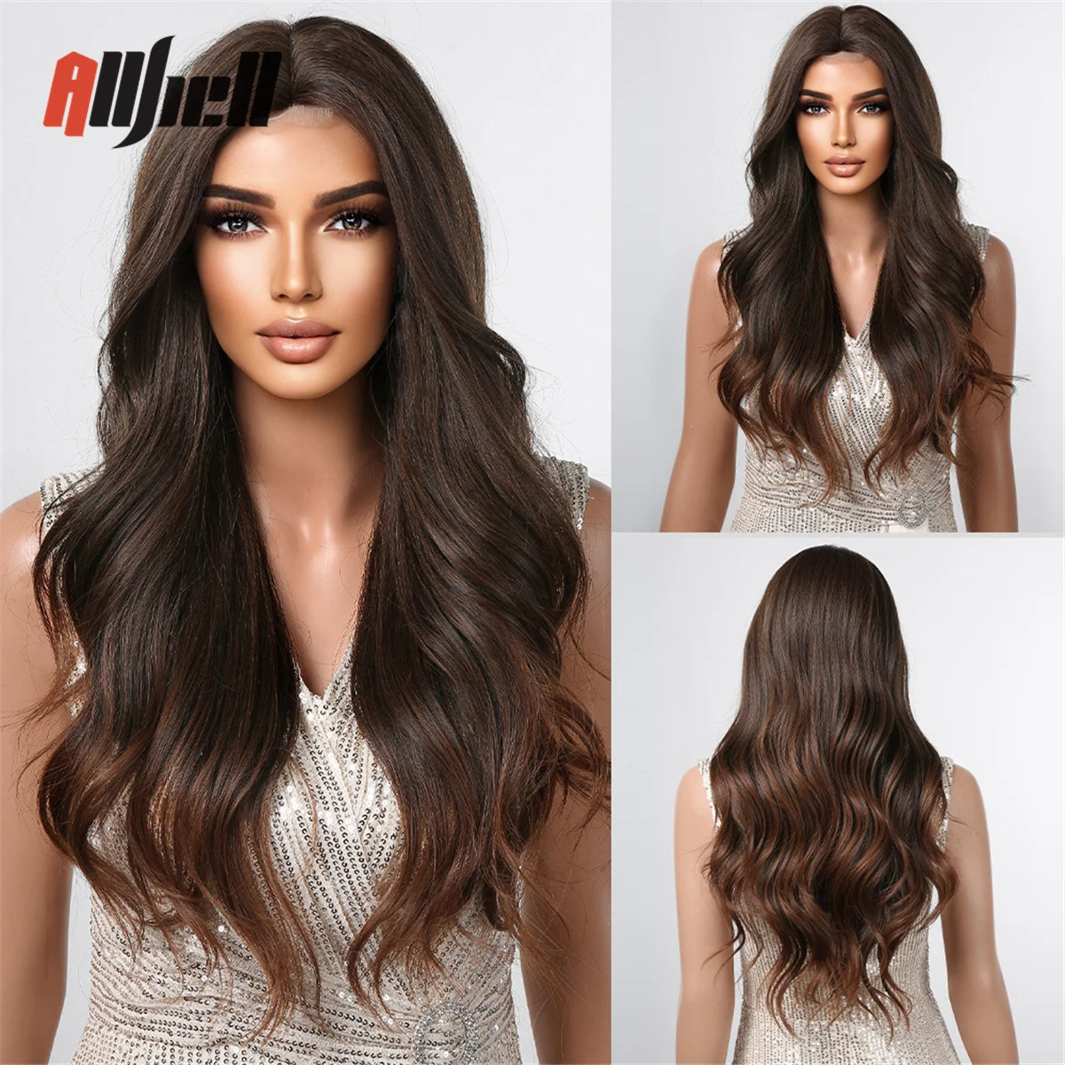 Long Black Wavy Wigs for Women Side Part Wig Natural Looking Synthetic Heat  Resistant Fiber Wigs Hair for Daily Party Use - AliExpress