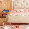 Pretty Modern Girls Double Bed Frame Elegant Princess Cute Light Luxury Children Bed Loft Villa Kinderbett Bedroom Furniture 5