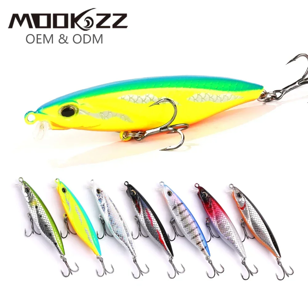

MOOKZZ For Artificial 68MM Fishing Lures Sinking Minnow High Quality Wobblers Baits Suspending Hot Model Crankbaits