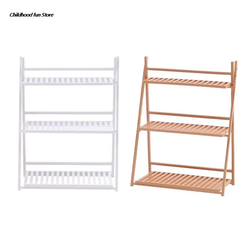 

Simulation Dollhouse Flower Stand Display Rack Dollhouse Furniture Accessories Miniature Shelf For Micro Landscape Ornaments