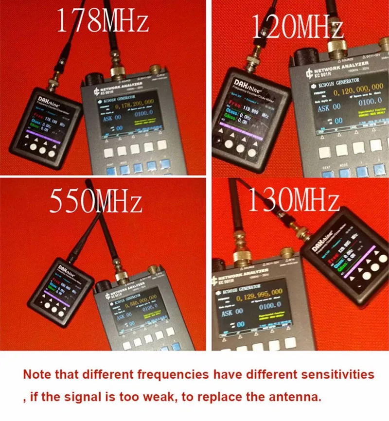 Original Surecom SF-401 Plus Frequency Meter Radio Hand-Held Frequency Counter 27Mhz-3000Mhz Portable CTCSS/DCS Decoder