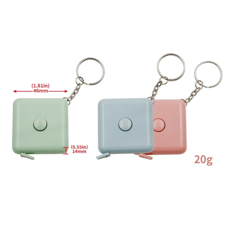 Measuring Tools Retractable Ruler Tape Measure Keychain Keyring for Tailors tape measure measuring tape