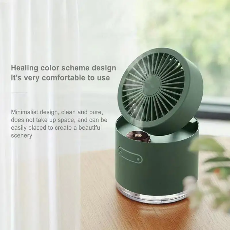 Mini Ventilador Portátil com Usb Difusor Nano Spary Umidificador de ar Portátil Dobrável Recarregável Silencioso para Trabalho Bateria 2000mah - Image 5