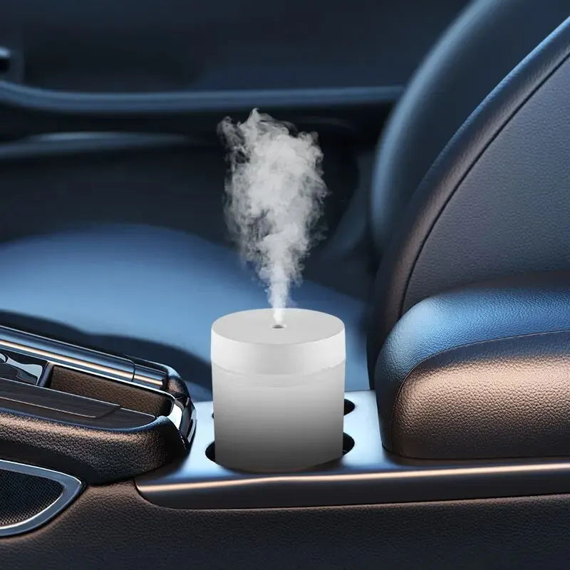 Air Humidifier Mini Car Mounted Household Bedroom Office Desk Multi-purpose Atomizer Seven Color Ambient Light