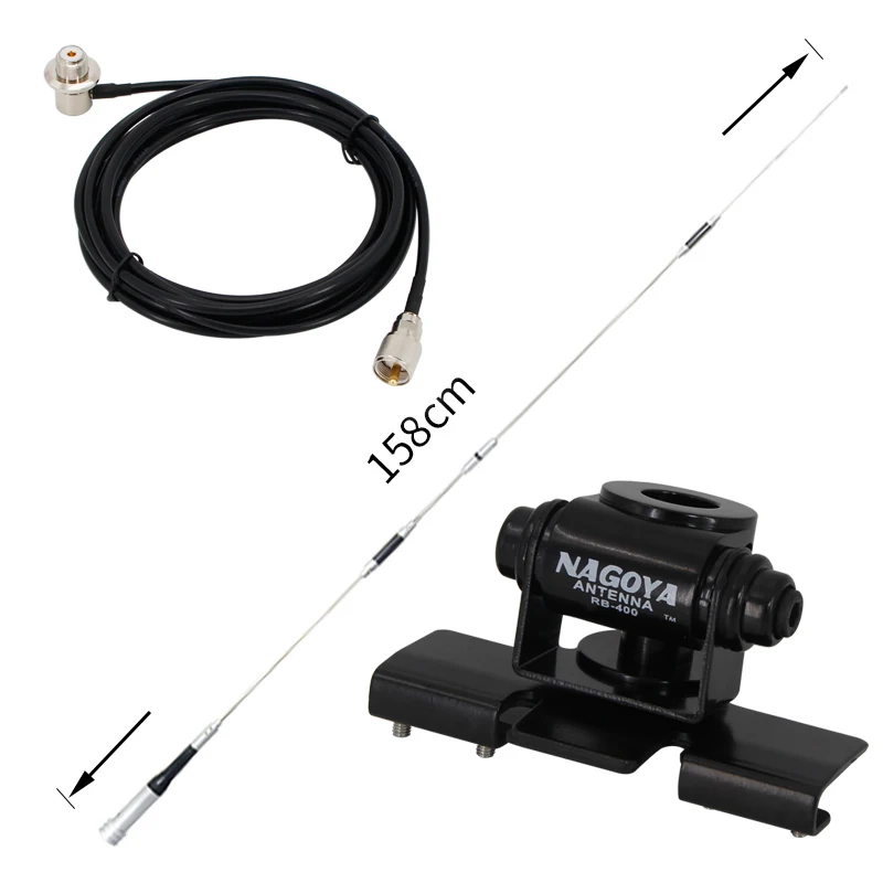 144/430Mhz High dBi DIAMOND Antenna for Car Radio SG7900+Antenna Mount+5 METERS CABLE U/V