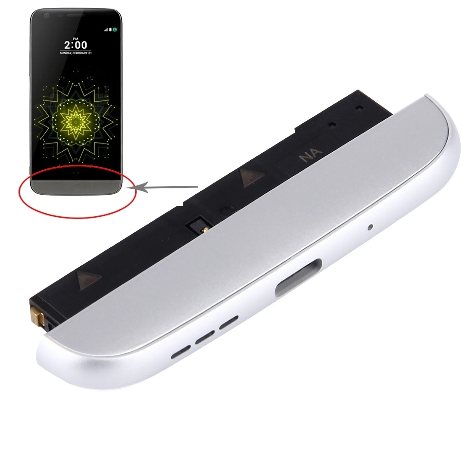 

Charging Dock + Microphone + Speaker Ringer Buzzer Module for LG G5 / H820