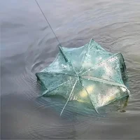 Mesh For Fishing Net/Tackle/Cage Folding Crayfish Catcher Casting/Fish Network Crab/Crayfish/Shrimp/Smelt/Eels Traps fishing 2