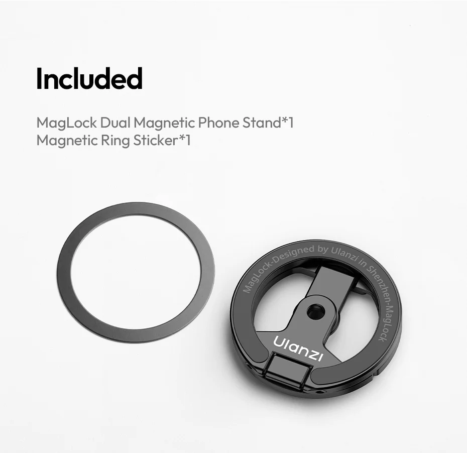 Magnetic Phone Stand Phone Mount Handle for iPhone 16 15 Magnetic Hook Ring with