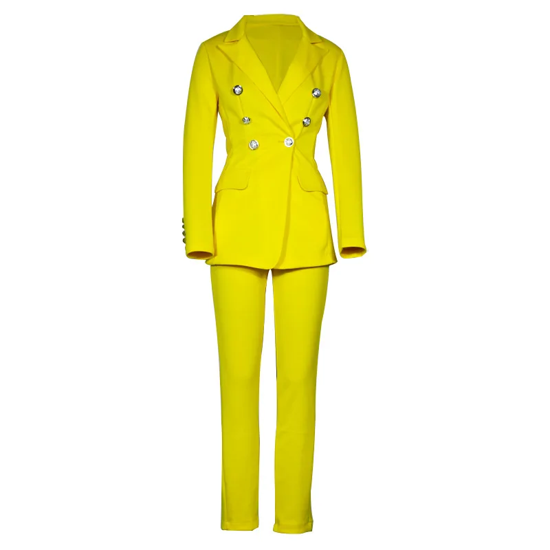 Fashion Solid Colors Single Button Business Suit Women Long Sleeve Commute Casual Blazer 2024 Spring Autumn New Blazer Suits Y2k