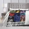 Sturniolo Triplets Flannel Blanket Matt Eras Tour Poster Warm Soft Bedding Throws for Outdoor Office Bedspread Sofa Bed Cover 4