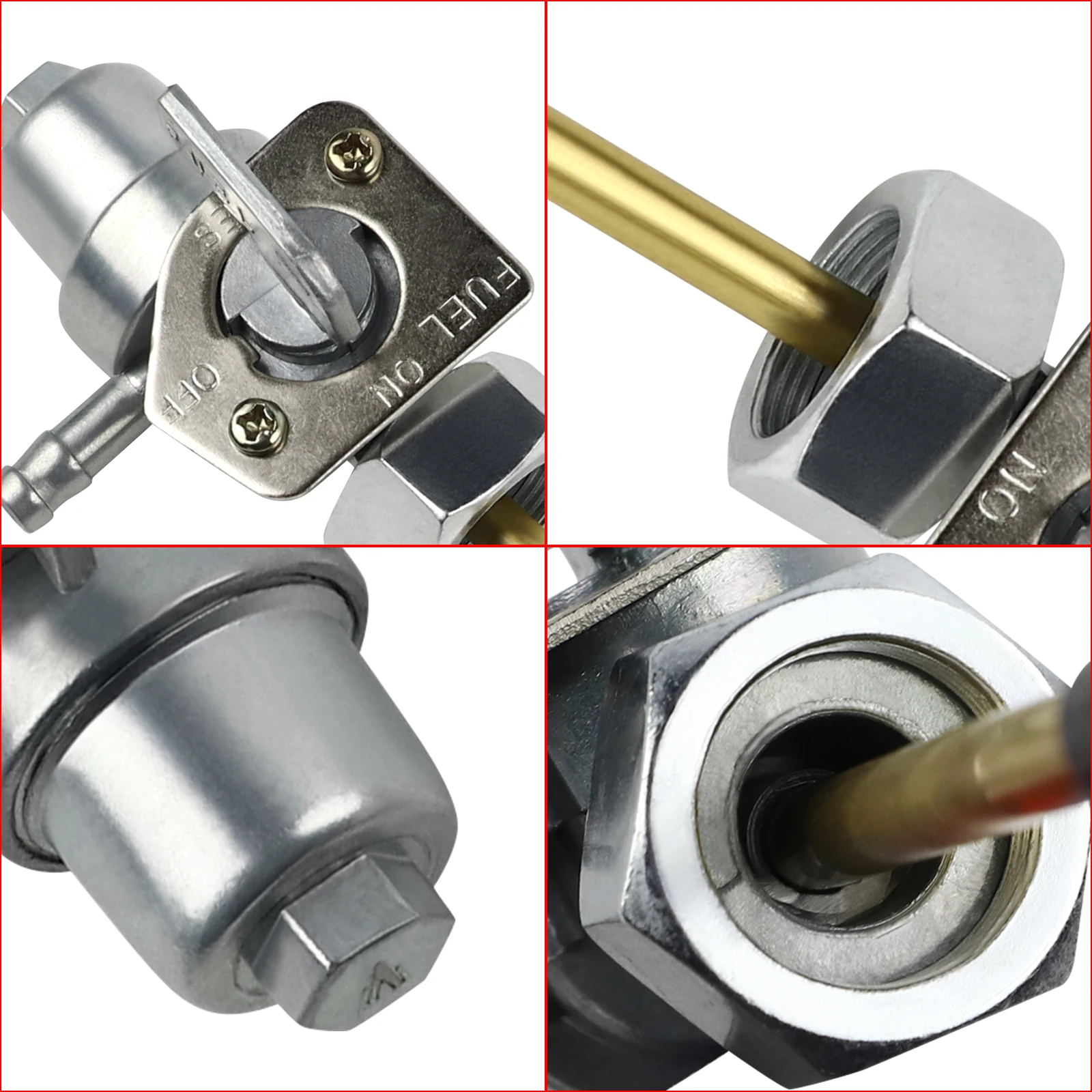 Motorcycle Fuel Valve M18 18mm Fuel Tank Switch Cock Tap Valve Petcock For Honda FourTrax ATC 250 350 ES SX Rebel 250 CMX250 VT1100 VT500 CB750F CB250