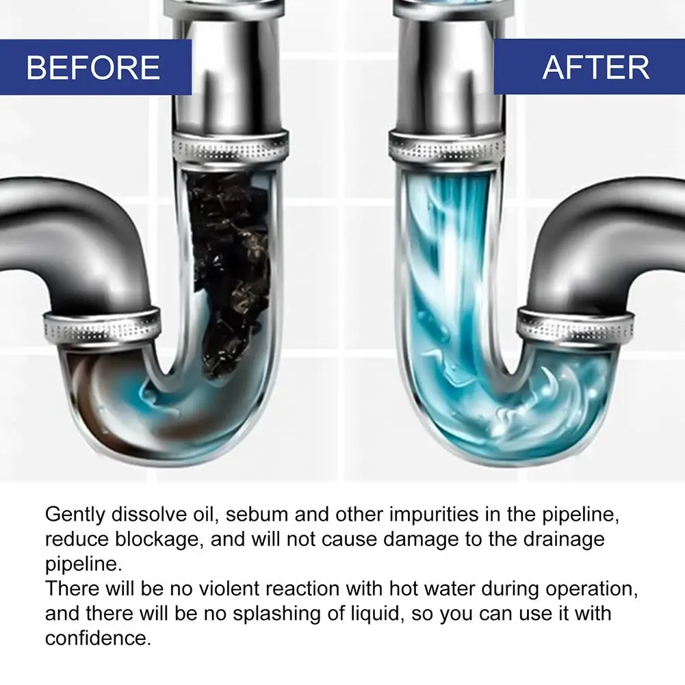 Acssart Sink and Drain Cleaner Wild Tornado Sink and Drain Cleaner Fast Foaming for Kitchen & Pipes