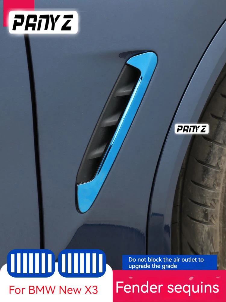 Per Bmw X3 G01 X4 2021 Side Leaf Body Decoration Sticker Fender Air Outlet Aspetto Modifica Forniture Accessori
