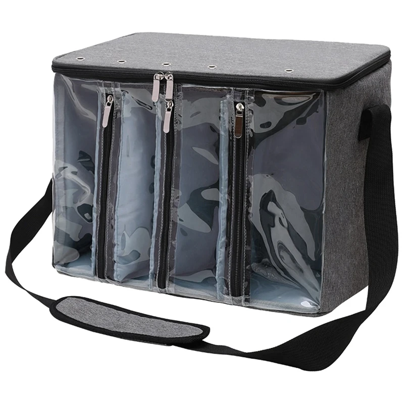 

Visible Yarn Storage Bag Large Capacity Storage Package With Adjustable Straps Crochet Yarn Tote Bag Yarn Ball Holder Bag