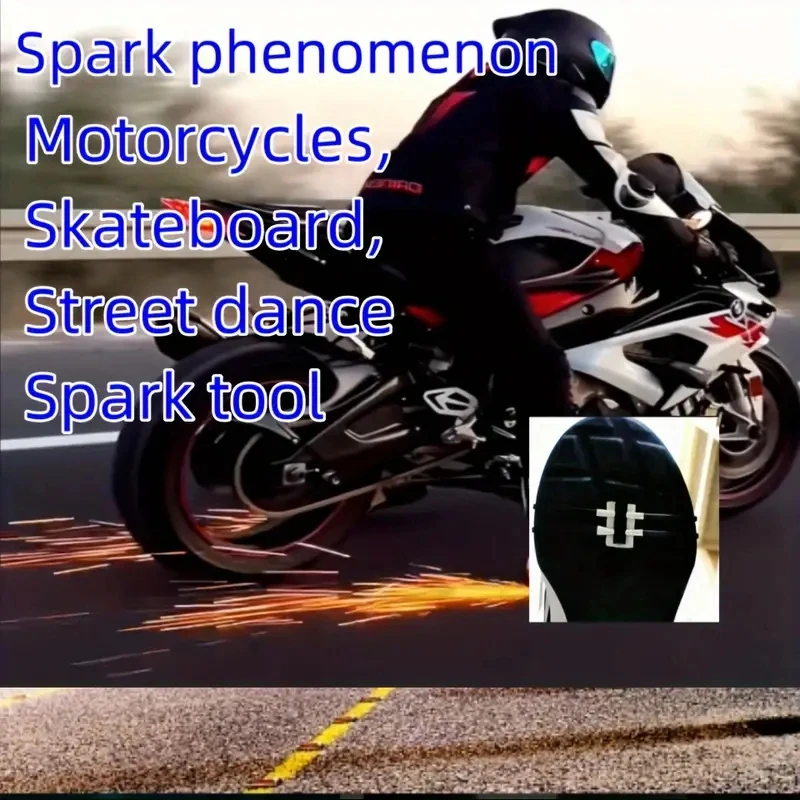 2024New 1/3/5PCS Bicycle Motorcycle Sole Special Effect Flame Device Outdoor Spark Cycling Spark Skateboard Spark Riding Tool