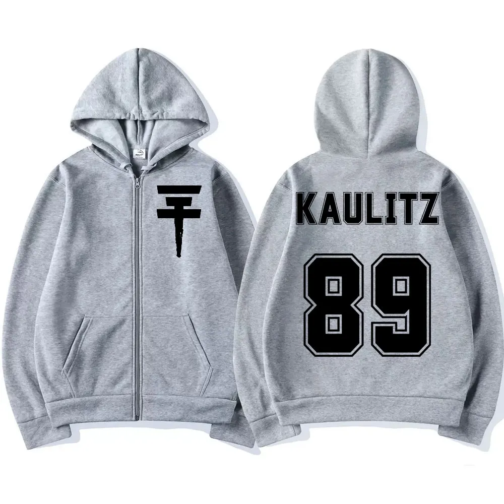 Rock Band Tokio Hotel Zipper Hoodie Men Women Hip Hop Vintage Hooded Sweatshirts Fashion Trend Loose Zip Up Pullovers Streetwear