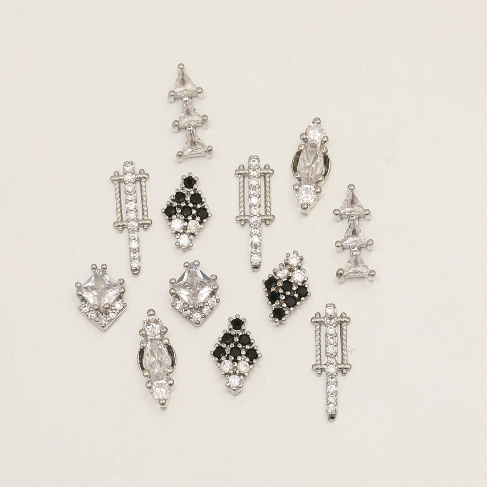 Cordial Design 50Pcs Jewelry Accessories/DIY Making/Cubic Zirconia Charms/Genuine Gold Plating/Hand Made/Fingernail Findings - cordial