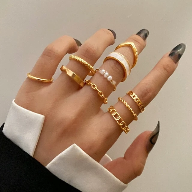 Ring Set Finger Rings Women Girl Gift