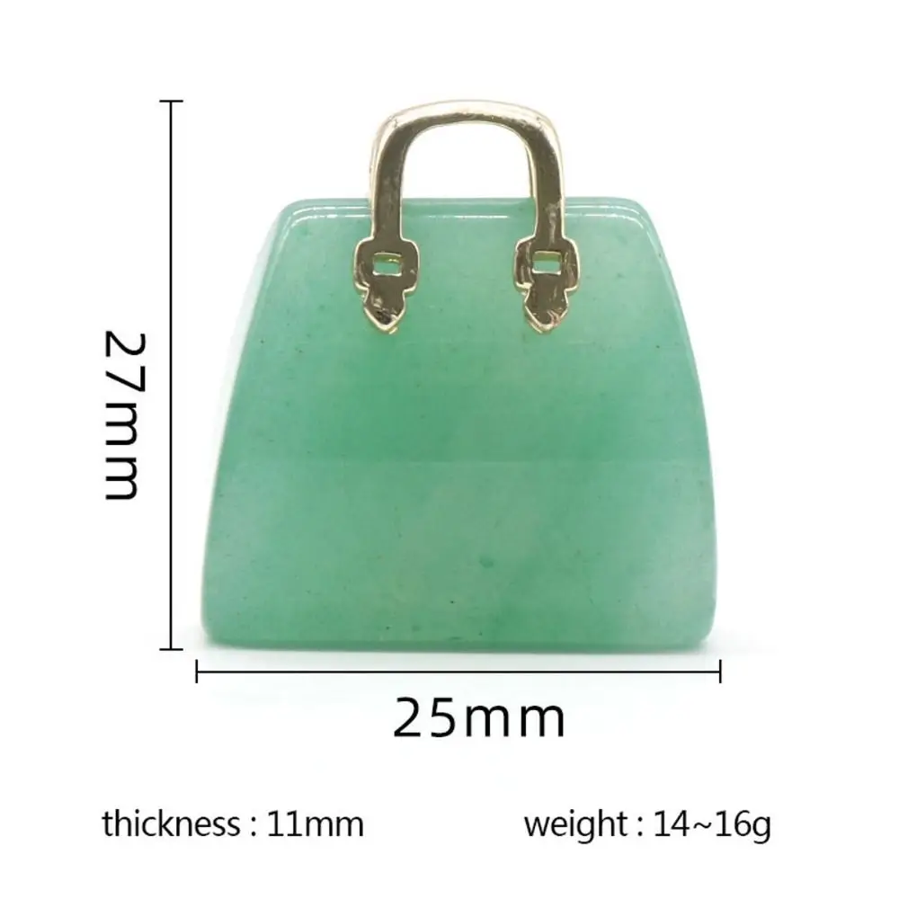 Crystal Handbag Carved Stone Ornament 6